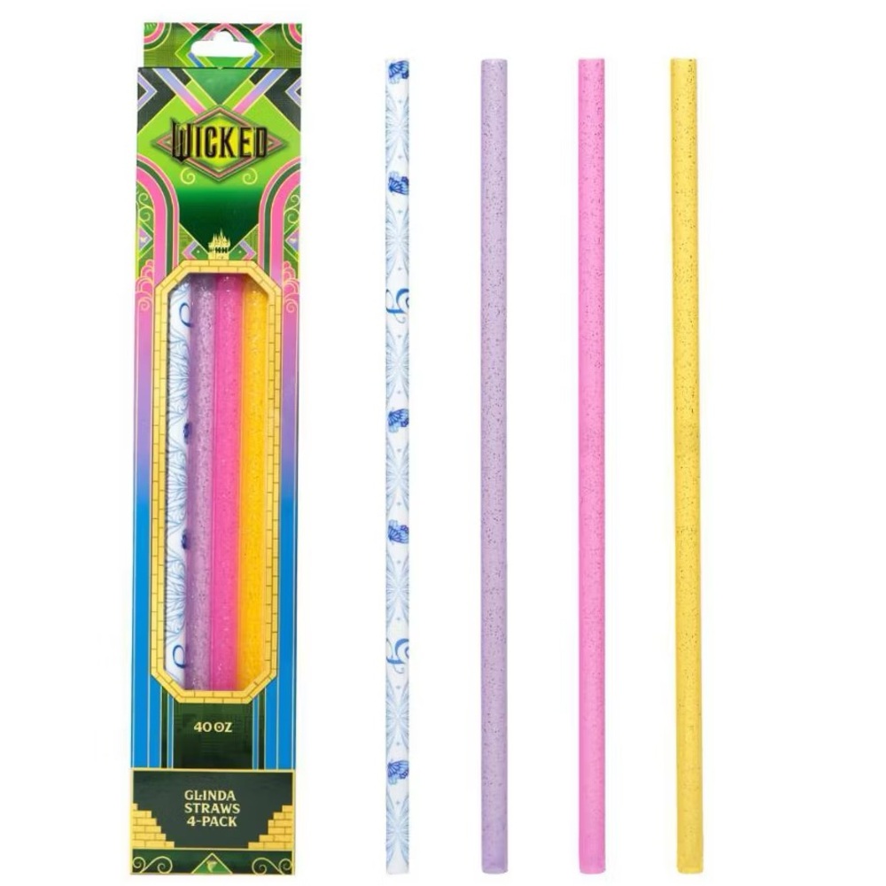 Wicked Movie Stanley cup straws 40oz Glinda Straws 4-Pack